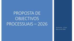 Objetivos Processuais para o ano judicial de 2026